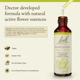 Bach Flower Remedies Honeysuckle Embrace the Now Emotional Wellness 20ml