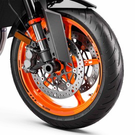 labelbike - Motorcycle Wheel Rim Sticker Strips Compatible with KTM Duke 390