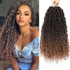 BIBHAIR 8 Packs Pre-looped Goddess Locs Crochet Hair Boho Style