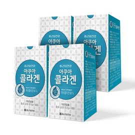 Chong Kun Dang Health Aqua Collagen 30 Packets x 4 / Edible Powder Stick Peptide Fish / 아쿠아 콜라겐 30포 4개 / 먹는 가루 스틱 펩타이드 피쉬 어류