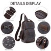 BOVIP Sling Bag for Men, Crossbody Bag Chest Bag Shoulder