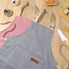 XLSXEXCL 2 Pack Stripes Kids Apron, Kids Cooking Aprons with