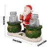 Holiday Salt and Pepper Shakers,Transparent Seasoning Shaker with Tray -