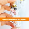MINELEVEN 25 pcs 10ml Small Glass Bottles with Cork Stoppers
