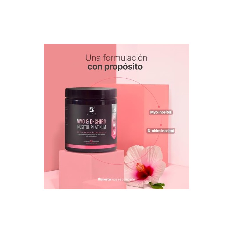 Life Myo Chiro Inositol Porciones Mezcla Platinum 266 Gramos