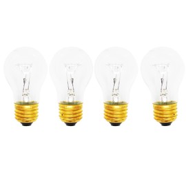 4-Pack Replacement Light Bulb for Amana ARG7102L - Compatible Amana 8009 Light Bulb