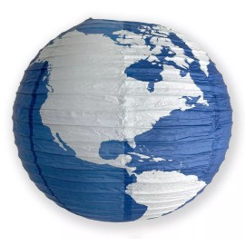 Quasimoon 16" World Paper Lantern (5-Pack)