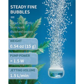 Pawfly Aquarium Air Stone Disc, 0.9 Inch Tiny Fish Tank Air Stone Kit Ultra-High Dissolved Bubbler Airstone with Accessories for Aquarium Fish Tank and Small Bucket(Pump and Tubing Not Included)