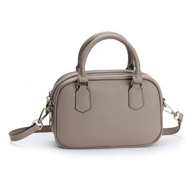 Yocipa Women's Shoulder Bag, Genuine Leather, Cross-body Shape, Small, Leather, Pochette, For Work, 3 Way, Fashionable Mini Bag, Lightweight, Khaki