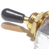 1 x Guitar toggle switch Tip Cap Knob in black