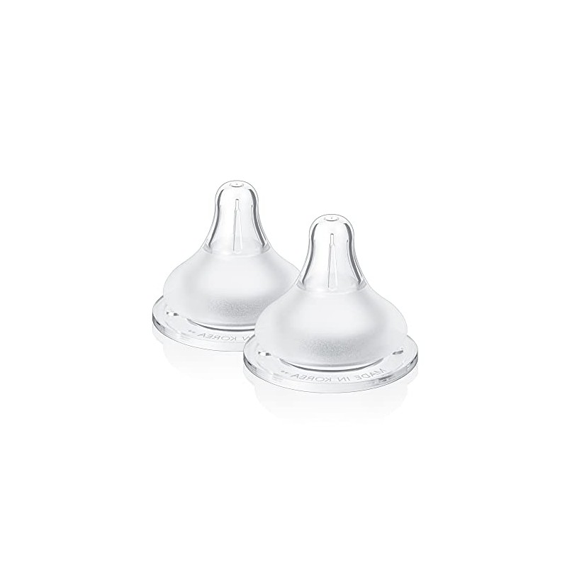 Grosmimi The Easy Baby Bottle Nipple, 2 Counts (Stage2_3~5m)