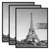 upsimples 16x20 Picture Frame Black 3 Pack, Scratch-Proof Poster Frames