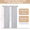 White Full Blackout Curtain Panels for Living Room Bedroom 95"