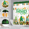Wefrea St. Patrick's Day Shower Curtain with Hooks, Lucky Clover