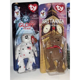 Ty VTG 1999 Ty Ronald McDonald House 4 Pc  Mini Beanie USA Britain Ireland Canada