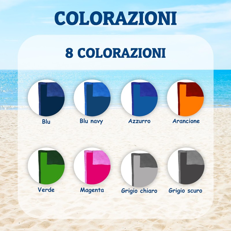 SONIT Beach Towel with Corners and Pockets - Cover for