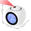 with Voice Talking LED Time Temperature for Bedroom，Projection Alarm Clock