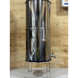 Purewell Gravity Fed Water Filtration System 2.9 Gallons 3-Stage 304 stainless