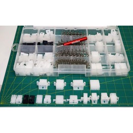 510pcs 2-15 Pin 14.0A Connector Kit 0.093", Wire Gauge 14-22 AWG w/Remove Tool