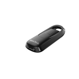 SanDisk Ultra Slider 128GB USB 3.2 Type-C Flash Drive, Black (SDCZ480-128G-A46)