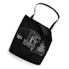 Semi Trailer Wireframe Tote Bag