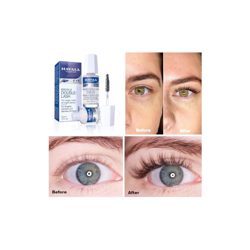 Mavala Double-lash Nutritive Treatment For Longer Denser Lashes, 0.3 Oz