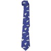 SKT T1 Men's Blue Airplane Neckties, Paper Airplane with Dotted