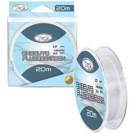 York Execute Fishing Line Leader Line 100% Fluorocarbon 20 m 0.25-0.37 mm (0.25 mm/12 kg)