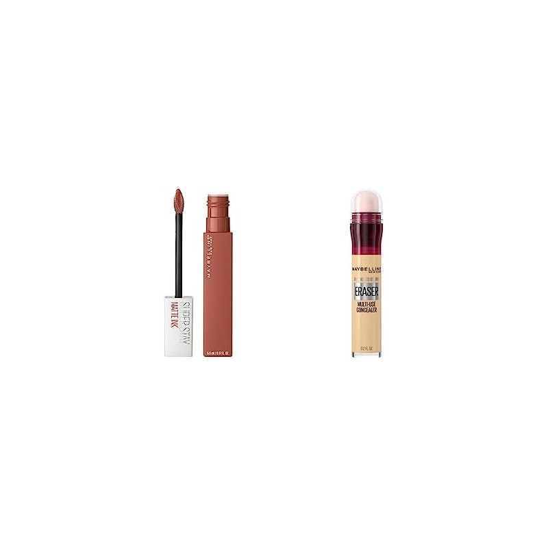 Labial líquido Matte Ink Maybelline 70 Amazonian + Corrector Instant