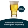 Libbey Craft Brews Nucleated Pint Beer Glasses, Dishwasher Safe Pint