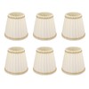 6PCS Set Small Lamp Shade Modern Style Cloth Clip On