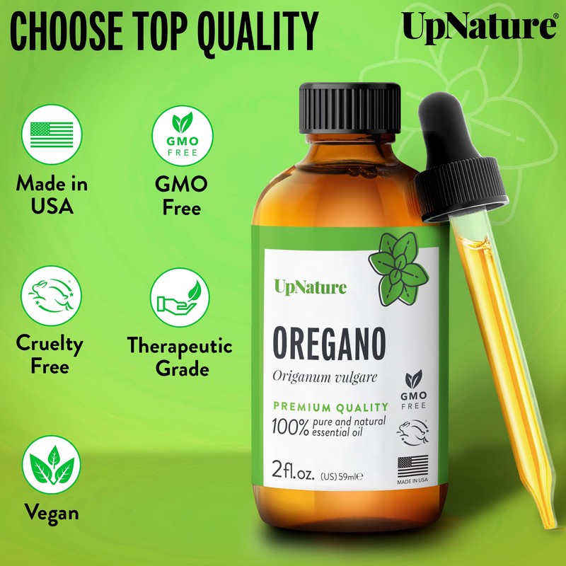 UpNature Oregano Oil - Huge 2oz - 100% Pure Oregano