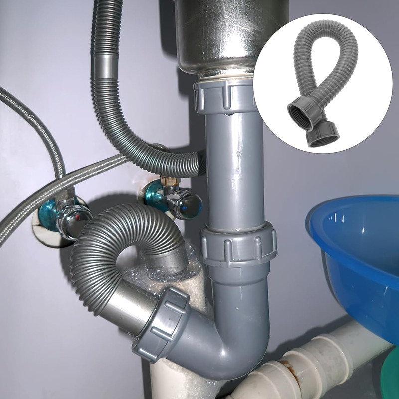 Sink connecting extension drain hose for washing machine water outlet