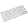 Wireless Keyboard Mini 78 Keys Ultra Thin Portable White Computer