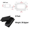 MUZIEBA 2" x 4" Rectangle Tubing End Caps, Tubing Post