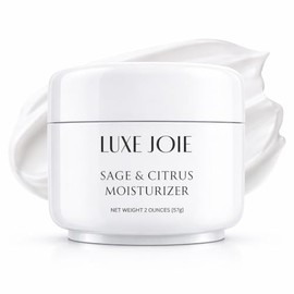 LuxeJoie Sage & Citrus Moisturizer 2 oz Natural Face Cream Anti-Wrinkle Light and Fluffy Tighten Lift