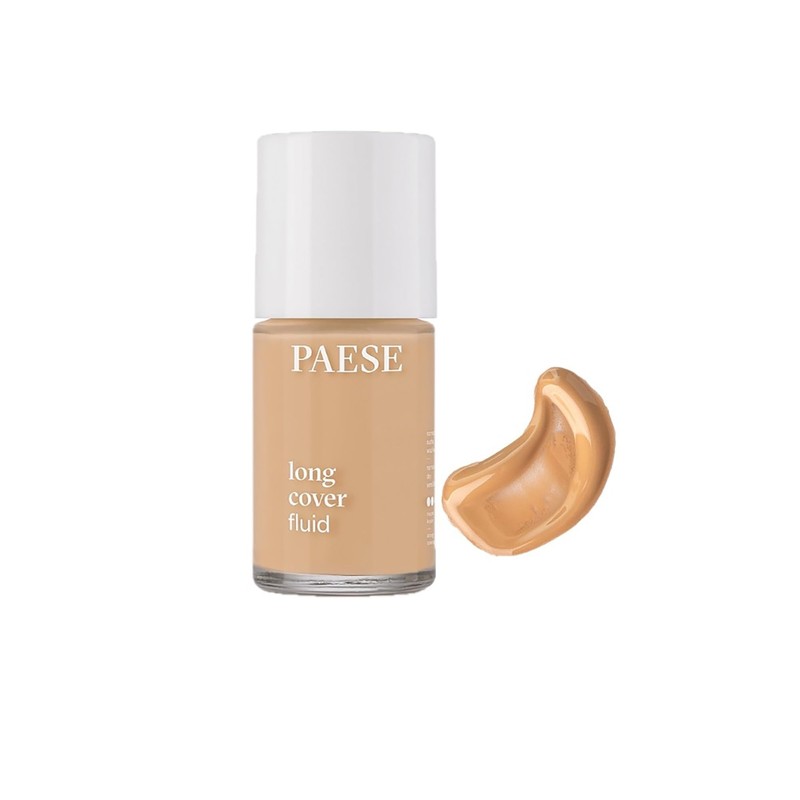 Paese Cosmetics 2.5 Warm Beige Long Cover Fluid Foundation, 30ml