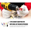 Impact Driver Socket Adaptor Bits Set 3PCS+ Quick Release Magnetic