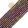 Synthetic Round Multicolor Hematite Gemstone DIY Jewelry Making Loose Beads