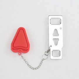 Portable Travel Door Lock for Hotel & Home Security Portable Lock Device - Red 2ea