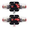 JIAKUPA 2Pcs 12V-24V DC 100A Fuse Holder Fuse Circuit Breaker