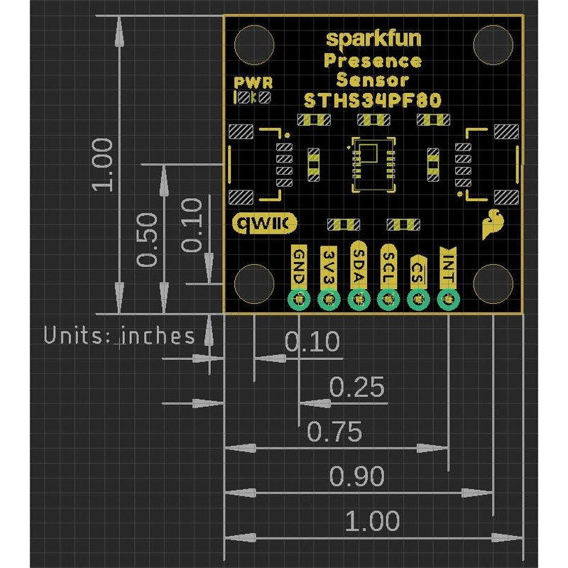 SparkFun Human Presence and Motion Sensor - STHS34PF80 (Qwiic) Breakout