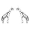 Heather Needham Sterling Silver Giraffe Earrings - SIZE: 11mm x