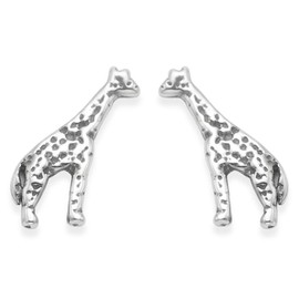 Heather Needham Sterling Silver Giraffe Earrings - SIZE: 11mm x 6mm.Stud earrings Gift Boxed 5362