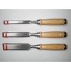 Wood Chisel Set 3-Piece with Wood Chisels, Bevelled-Edge Chisel Bevelled-Edge