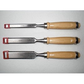 Wood Chisel Set 3-Piece with Wood Chisels, Bevelled-Edge Chisel Bevelled-Edge Chisel
