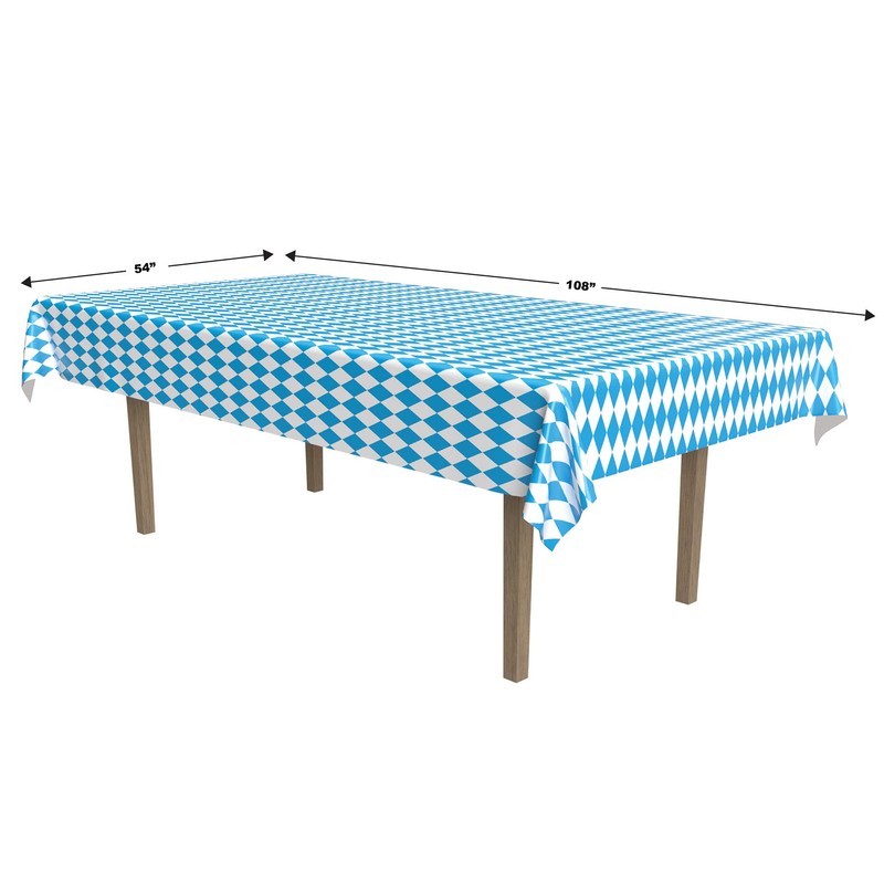Beistle Oktoberfest Party Supplies, Plastic Rectangular Tablecovers, Bavarian Tablecloths, German