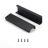 Satanga Edge Black Finger Pull for cabinets Kitchen Concealed Drawer