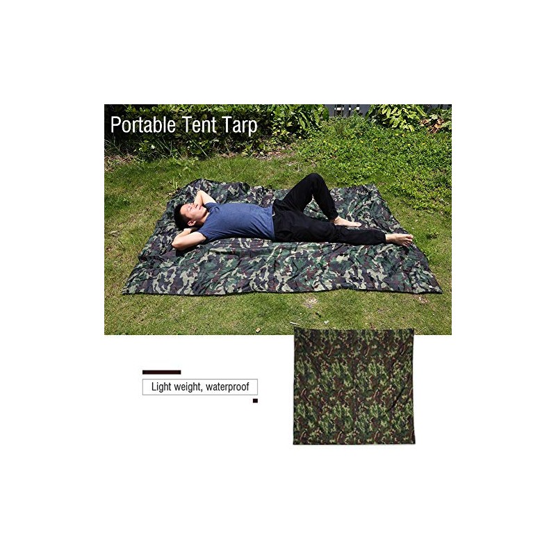 Vbest life Camouflage Tent Tarp Waterproof Picnic Mat Lightweight Portable