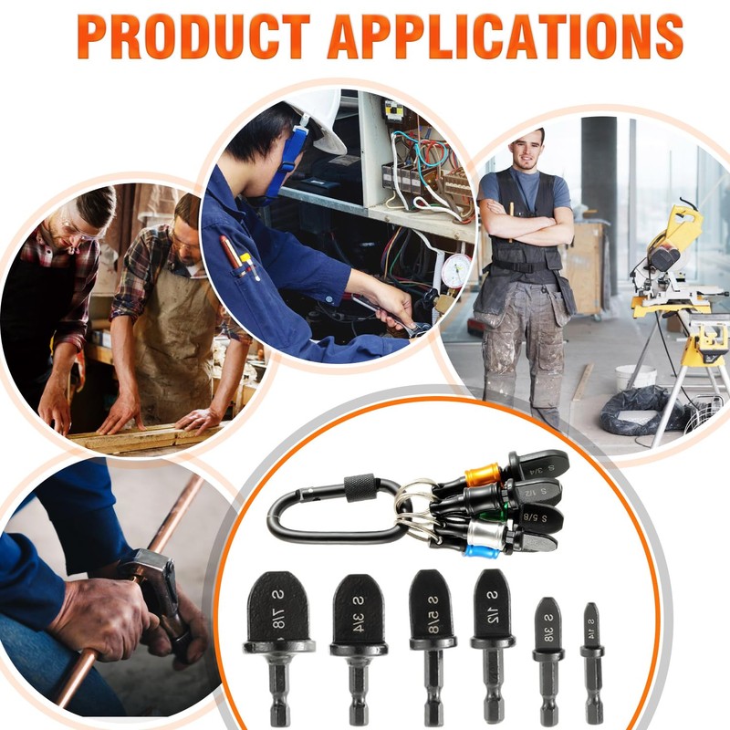 HUAREW Swage Tool HVAC Repairing Set with Bit Holder, swaging